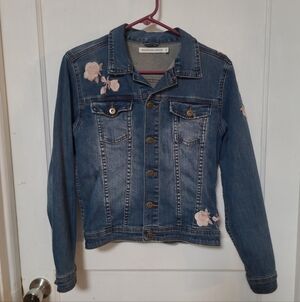 Standard Grace Boho Floral Denim Jacket